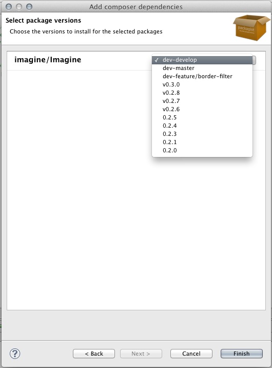 eclipse pdt composer require dependency